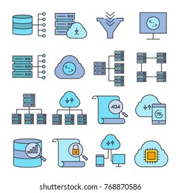 network and internet icons