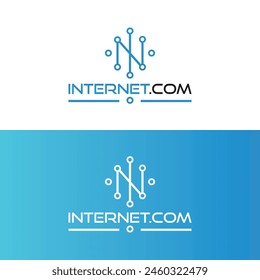 Netzwerk Internet Logo Symbol, Digital Wire Logo