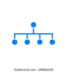 Network isolated on white background