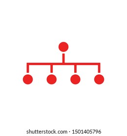 Network isolated on white background
