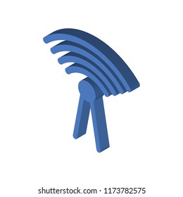Network isometric left top view 3D icon