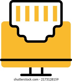 Network lan, illustration, vector on a white background.