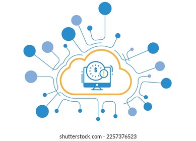 Network Latency icon vector design