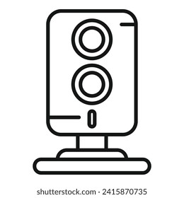 Network lights control icon outline vector. System stop view. Safety vehicle