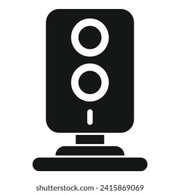 Network lights control icon simple vector. System stop view. Safety vehicle