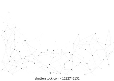 Network line background. Network dot