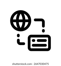 network line icon. Clean and minimalist vector icon for websites, mobile apps, presentations, and logos. Fully scalable and customizable for any project.