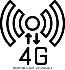 network line icon illustration vector