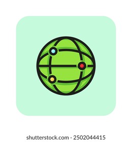 Network line icon. Internet, world web, digital. Internet concept. Vector illustration can be used for topics internet, modern lifestyle, digital