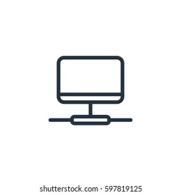 network line icon on white background