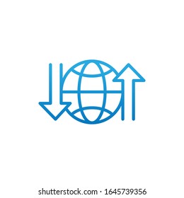 Network line icon vector design illustration. Network vector flat icon symbol for website, mobile, graphic elements, logo, app, UI. Network linear icon isolated on white background.