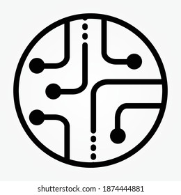 network line icon vector illustration