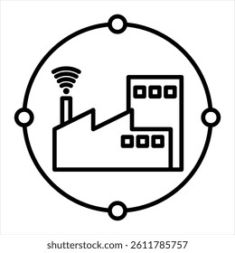 Network Line Icon Vector Illustration
