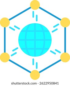 Network Line vector Icon Design
