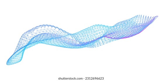 Líneas de red. Flujo de información de ondas netas. El futuro de las soluciones de paradigma científico. Avanzar en el progreso de la visión. Banner de fondo de la conferencia de análisis de desarrollo profundo de células de datos. Pantalla de vuelta.