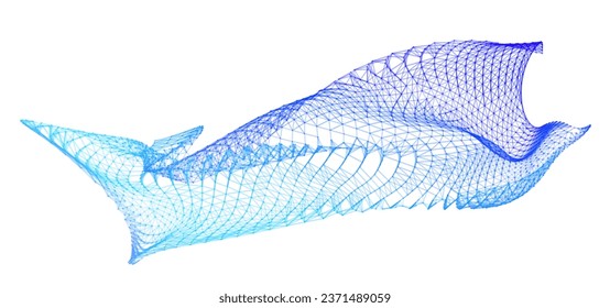 Network lines. Net wave information flow. Scientific paradigm solutions future. Forward vision progress. Big data cells deep development analysis foresight conference background banner. Screen back.