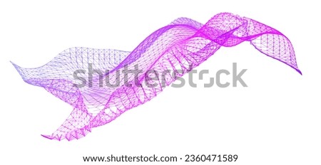 Network lines. Net wave information flow. Scientific paradigm solutions future. Forward vision progress. Big data cells deep development analysis foresight conference background banner. Screen back.