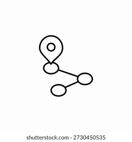 network location icon sign vector