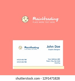 Network logo Design with business card template. Elegant corporate identity. - Vector