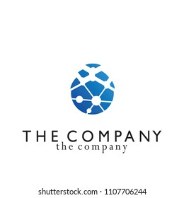 Network logo design vector illustration on background