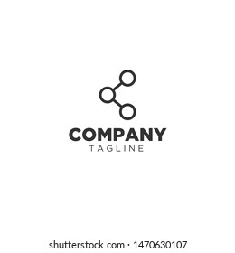 A Network logo. Digital logo. Company network logo. Vector color logo