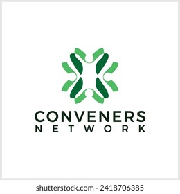 Network logo. Geometric branding logo. Abstract technology logo. Digital logo