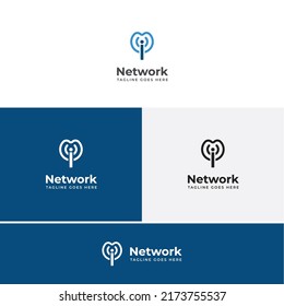 Network Logo is a professional logo design template for your company. Exclusively available only on Shutterstoc