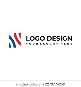 Network Logo in the shape of the Letter N by Tetusign