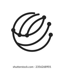 Plantilla de logotipo de red Aislada. Identidad de marca. Gráfico de vectores de resumen de iconos