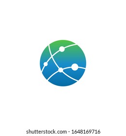 Network logo template vector icon design