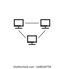 Network logo template vector icon design