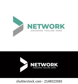 Network Logo Vector Network Combination Circle Stock Vector (Royalty ...