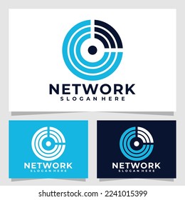 network logo vector design isolated