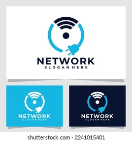 network logo vector design isolated