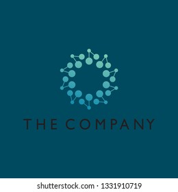 Network logo vector illustration on background