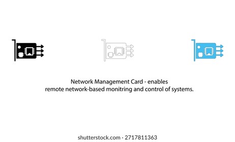 Tarjeta de administración de red para monitoreo y control remoto del sistema