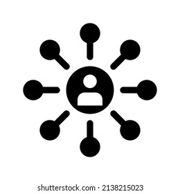 Network Management Icon Vector Symbol Design Illustration