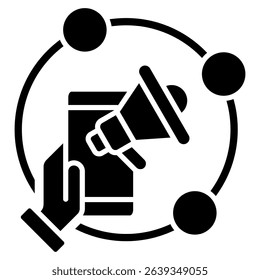Network Marketing Icon Element For Design