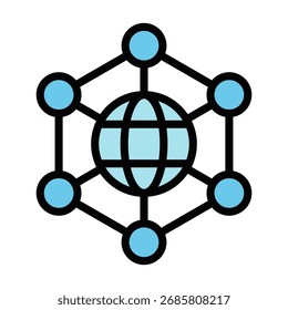 Network Marketing Icon Element For Design