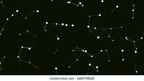Network Mesh Computation Art background illustration