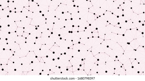 Network Mesh Computation Art background illustration