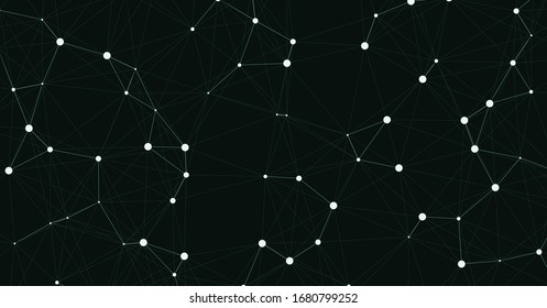 Network Mesh Computation Art background illustration