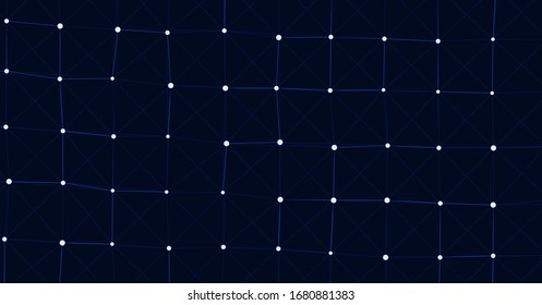 Network Mesh Computation Art background illustration