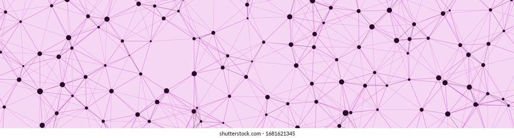 Network Mesh Computation Art background illustration