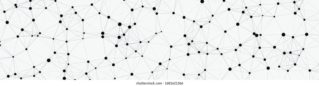 Network Mesh Computation Art background illustration