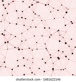 Network Mesh Computation Art background illustration