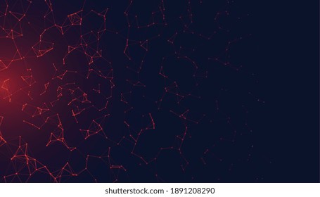 network mesh low poly background with glowing light