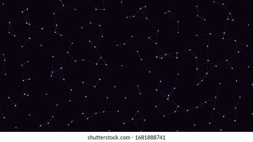Network Mesh Procedural Art background illustration