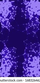 Network Mesh Procedural Art background illustration
