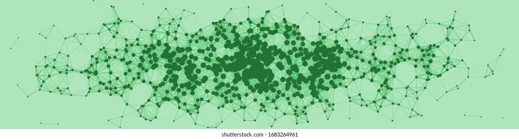 Network Mesh Procedural Art background illustration